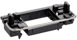 Parallel guide, rectangular, (L x W x H) 31.3 x 14.35 x 10.6 mm, black, for single pushbutton, 190.059.013