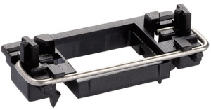 Parallel guide, rectangular, (L x W x H) 37 x 14.35 x 10.6 mm, black, for single pushbutton, 190.059.023