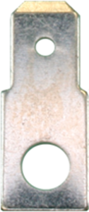 Faston plug, 6.3 x 0.8 mm, L 19 mm, uninsulated, straight, 3846.67