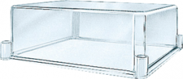 Transparent polycarbonate enclosure cover 27x54x9,5cm