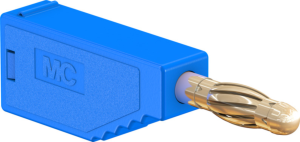 4 mm plug, solder connection, 2.5 mm², blue, 22.2631-23