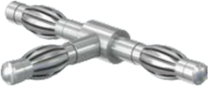 Low-voltage T-connector, 4 mm, 50 A, Plug