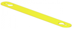 Polyethylene cable maker, inscribable, (W x H) 32 x 3.5 mm, max. bundle Ø 2 mm, yellow, 2006090000