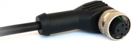 Sensor actuator cable, M12-cable socket, angled to open end, 5 pole, 1 m, PVC, black, 4 A, PXPPVC12RAF05BCL010PVC