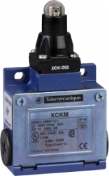 Switch, 2 pole, 1 Form A (N/O) + 1 Form B (N/C), roller plunger, screw connection, IP66, XCKM102H7