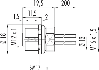 09 3442 284 05 binder Sensor-Actuator Connectors Image 2