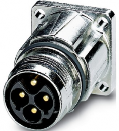 Surface mount socket, 3 pole, crimp connection, straight, 44423075