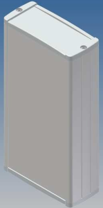 Aluminum Profile enclosure, (L x W x H) 160 x 85.8 x 36.9 mm, white (RAL 9002), IP54, TEKAL 23.30