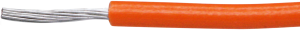 PVC-Stranded wire, high flexible, LiYv, 0.14 mm², AWG 26, orange, outer Ø 1.1 mm