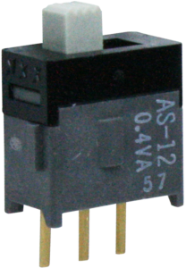Slide switch, On-On, 1 pole, straight, 0.4 VA/28 V AC/DC, 9075.0101