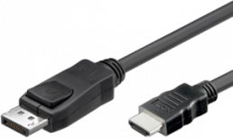 DisplayPort 1.1 to HDMI converter cable, black, 1 m