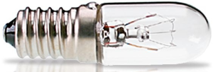 Incandescent bulb, E14, 2 W, 30 V (AC), clear