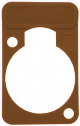 Label plate, brown