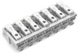 Mains connection terminal, 7 pole, 0.5-1.5 mm², clamping points: 35, white, push-in wire connection, 24 A