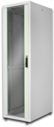 42 HE network cabinet, (H x W x D) 2040 x 600 x 800 mm, IP20, sheet steel, light gray, DN-19 42U-6/8-D