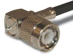 TNC plug 50 Ω, RG-8X, LMR-240, Belden 9258, solder connection, angled, 122414RP