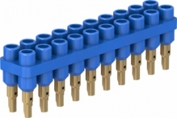 4.5 mm socket header, solder connection, blue, 63.9356-23
