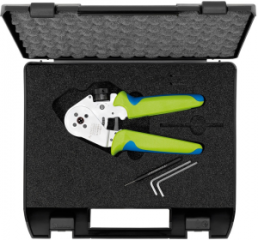 Four-pin crimping pliers for turned pin and socket contacts, 0.08-2.5 mm², AWG 28-13, Rennsteig Werkzeuge, 8720 0000 61