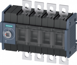 Load-break switch, 4 pole, 100 A, 1000 V, (W x H x D) 148 x 168 x 68 mm, screw mounting/DIN rail, 3KD3040-0NE10-0