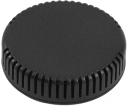 ABS miniature enclosure, (L x W x H) 80 x 80 x 20 mm, black (RAL 9005), IP30, 1551V13BK