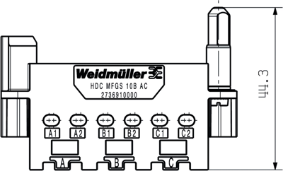 2736910000 Weidmüller Housings for HDC Connectors Image 2