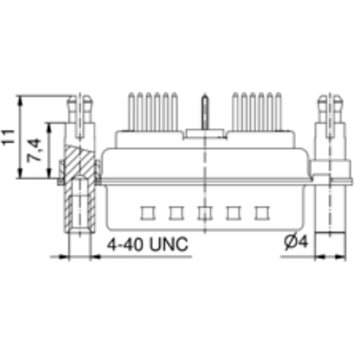3H45W2PAR76F40X CONEC D-Sub Connectors Image 2