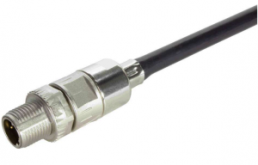 Plug, M12, 5 pole, crimp connection, screw locking, straight, 21038211514