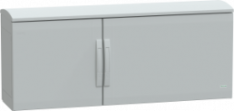 Control cabinet, (H x W x D) 500 x 1250 x 320 mm, IP44, polyester, light gray, NSYPLAT5123G