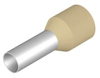 Insulated Wire end ferrule, 10 mm², 22 mm/12 mm long, ivory, 0534200000