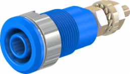 4 mm socket, screw connection, mounting Ø 12.2 mm, CAT III, blue, 23.3020-23