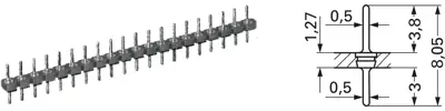 10043885 Fischer Elektronik Semiconductor Sockets, Holders