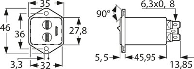 FN9264B-4-06 Schaffner Interference suppression filter Image 2