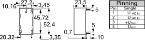 AC/DC converter, 85-264 V, 8.2 W, 1 output, 3.3 V