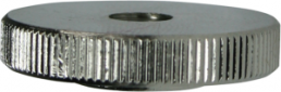 Knurled nut, M5, H 5 mm, inner Ø 10 mm, outer Ø 20 mm, steel, galvanized, DIN 467, 10882MC94
