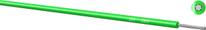 PTFE-switching strand, Li5Y_250V, 0.05 mm², AWG 30, green, outer Ø 0.56 mm