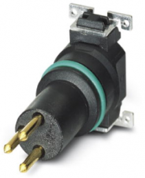 Plug, 3 pole, SMD connection, screw locking, straight, 1418665