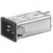 IEC plug C20, 50 to 60 Hz, 16 A, 250 VAC, 300 µH, faston plug 6.3 mm, C20F.0123