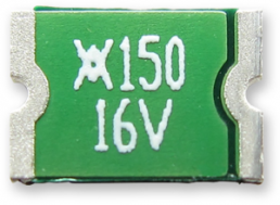 PTC fuse, resettable, SMD 1812, 16 V (DC), 100 A, 2.8 A (trip), 1.5 A (hold), RF1471-000