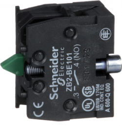 Auxiliary switch, 1 Form A (N/O), 240 V, 3 A, ZB2BE101