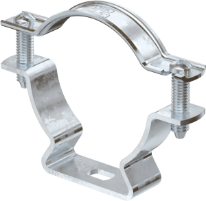 Spacer clamp, max. bundle Ø 53 mm, steel, hot dip galvanized, (L x W) 84 x 16 mm