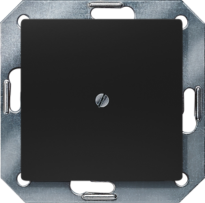 DELTA i-system soft black blanking plate, 55x 55 mm