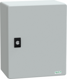 Control cabinet, (H x W x D) 308 x 255 x 160 mm, IP66, polyester, light gray, NSYPLM3025PG