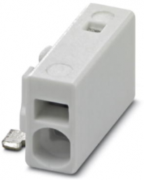 PCB terminal, 1 pole, pitch 2.5 mm, AWG 26-20, 6 A, spring-clamp connection, white, 1840035