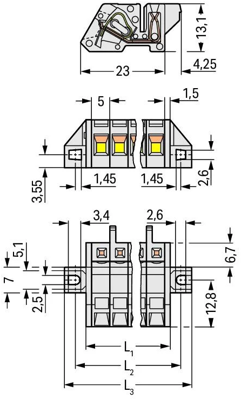 721-303/031-000 WAGO PCB Connection Systems Image 2