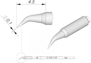 C105118 JBC Soldering tips, desoldering tips and hot air nozzles