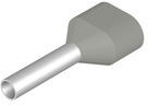 Insulated Wire end ferrule, 0.75 mm², 14 mm/8 mm long, gray, 9018520000