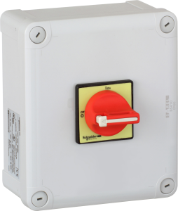 Load-break switch, Rotary actuator, 3 pole, 45 A, (W x H x D) 164 x 193 x 132 mm, Door mounting, VC3GUN