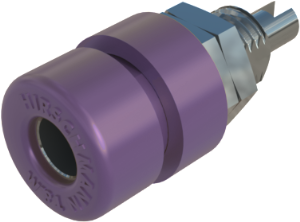 4 mm socket, screw connection, mounting Ø 8 mm, CAT O, purple, BIL 30 VI