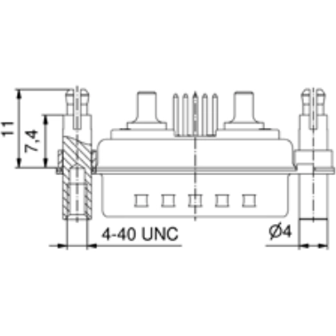 3013W3SAR69F40X CONEC D-Sub Connectors Image 2
