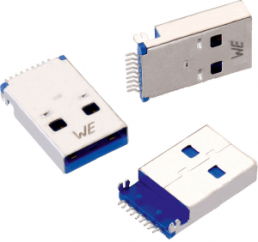 WR-COM USB 3.0 Type A Plug Horizontal SMT, 692112030100